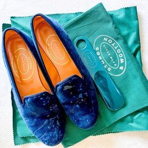 Stubbs & Wootton
Women’s 'pollock' Paint Splatter Embroidered Velvet Loafers